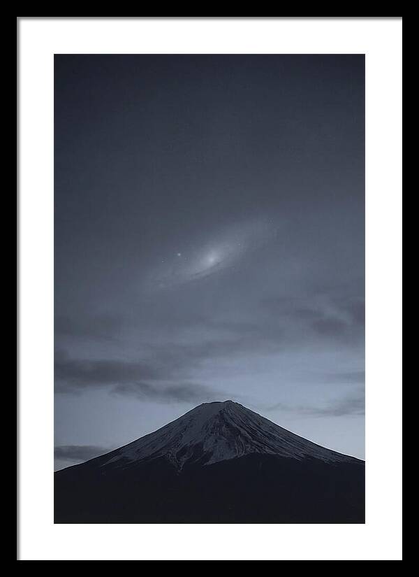 Andromeda Galaxy Above Mount Fuji