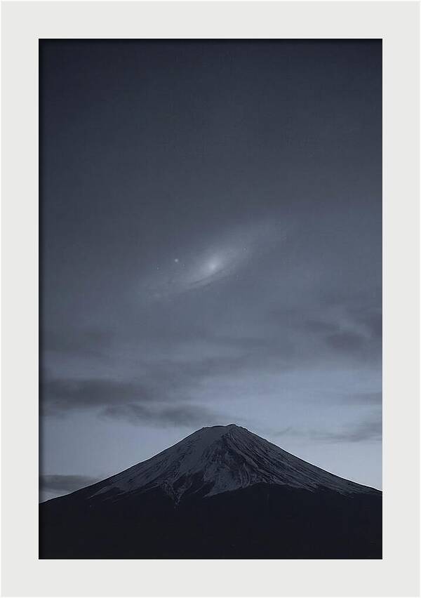 Andromeda Galaxy Above Mount Fuji