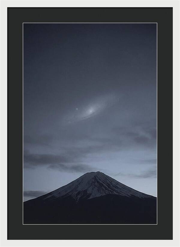 Andromeda Galaxy Above Mount Fuji