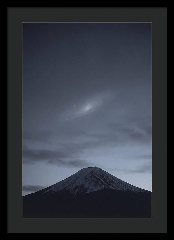 Andromeda Galaxy Above Mount Fuji