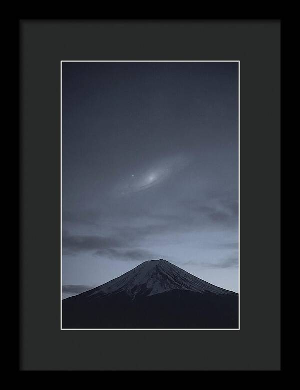 Andromeda Galaxy Above Mount Fuji