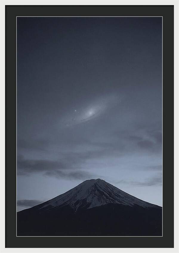 Andromeda Galaxy Above Mount Fuji