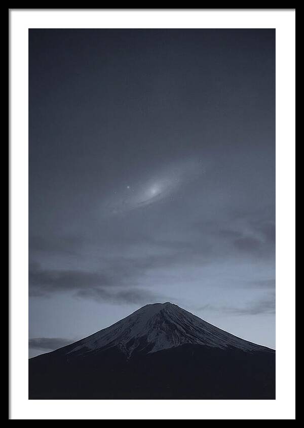 Andromeda Galaxy Above Mount Fuji