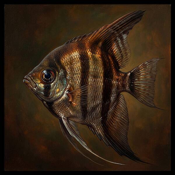 Angelfish In Realistic Detail