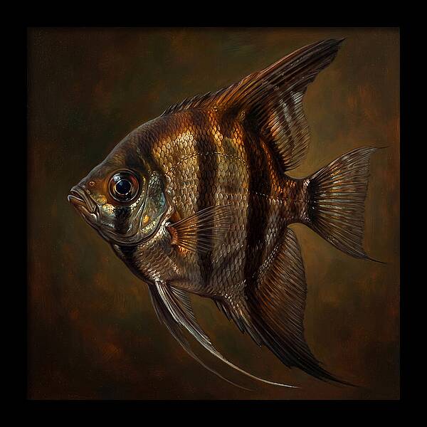 Angelfish In Realistic Detail