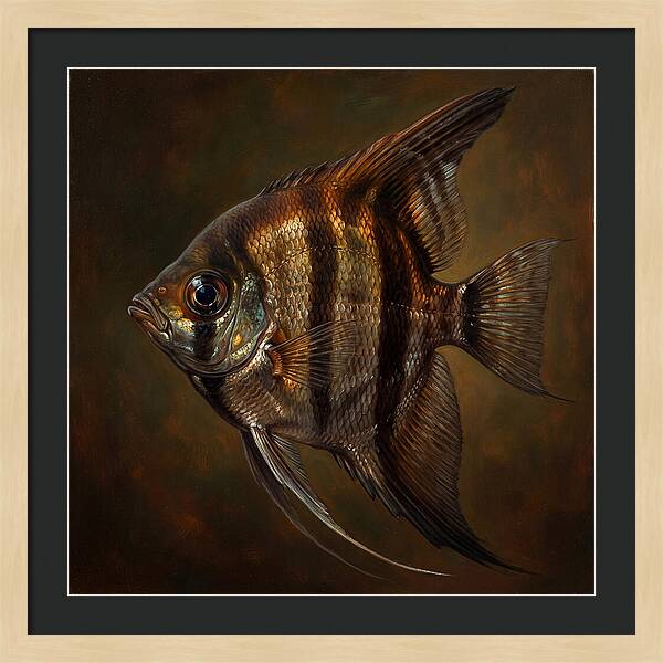Angelfish In Realistic Detail