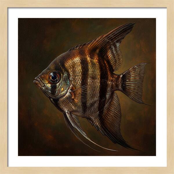 Angelfish In Realistic Detail