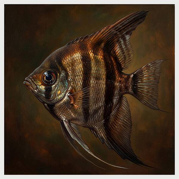 Angelfish In Realistic Detail