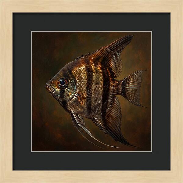 Angelfish In Realistic Detail