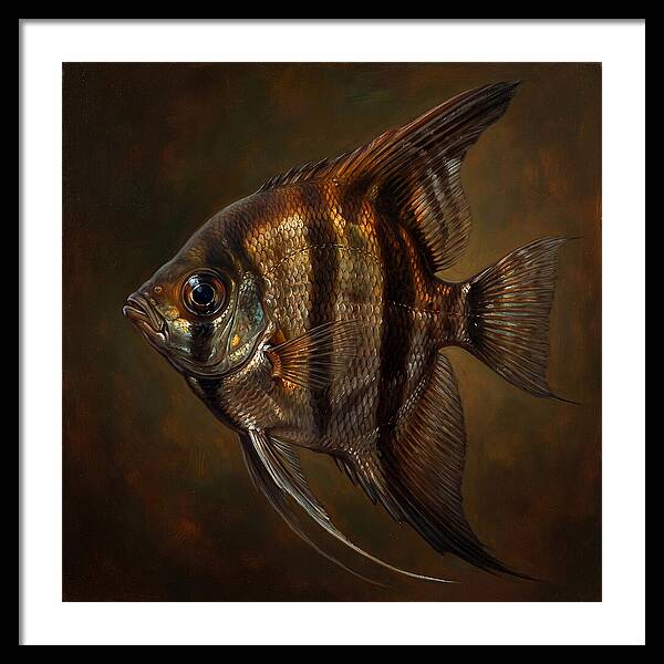 Angelfish In Realistic Detail