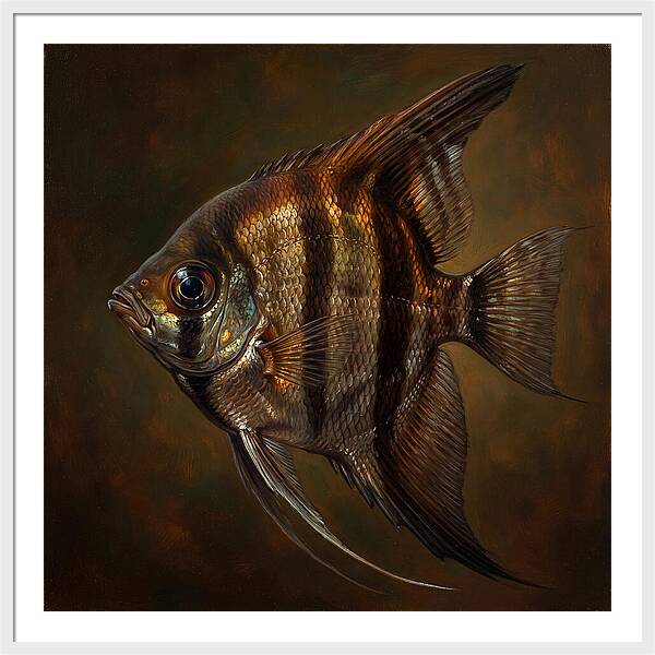 Angelfish In Realistic Detail