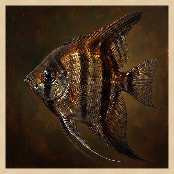 Angelfish In Realistic Detail