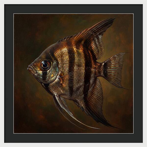 Angelfish In Realistic Detail