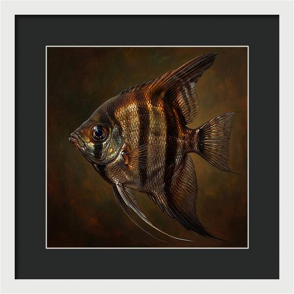 Angelfish In Realistic Detail