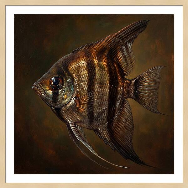 Angelfish In Realistic Detail
