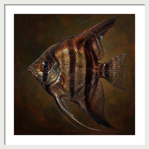 Angelfish In Realistic Detail