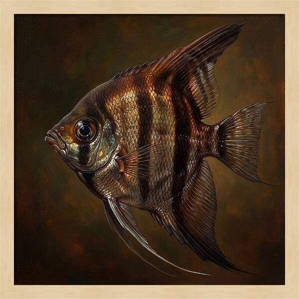 Angelfish In Realistic Detail
