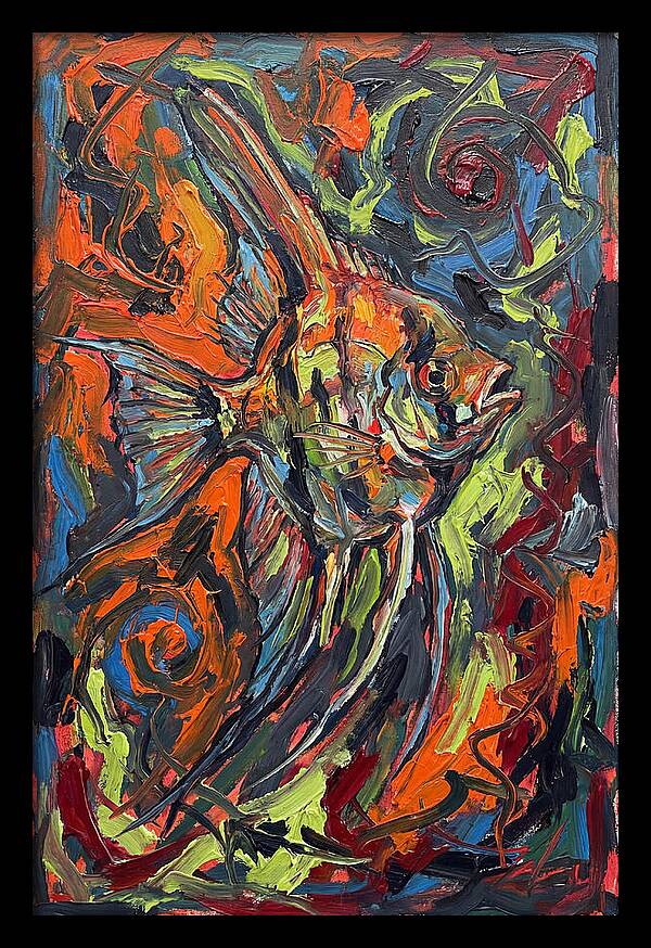 Angelfish In Vibrant Swirls