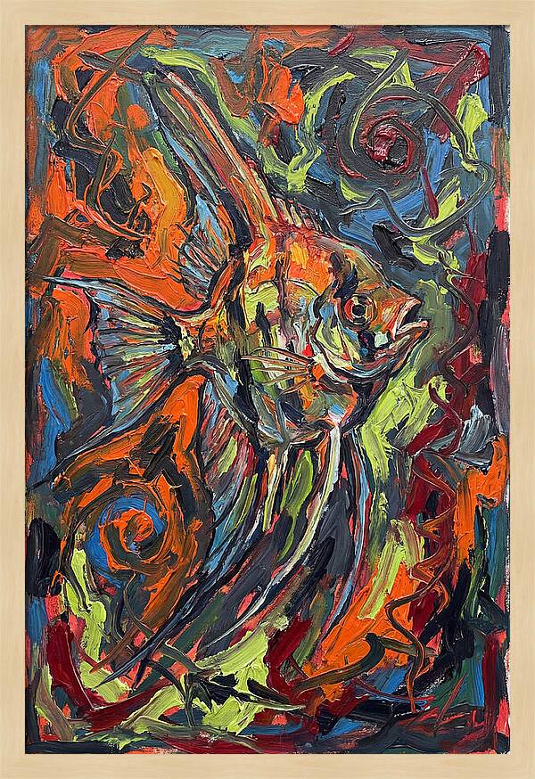 Angelfish In Vibrant Swirls