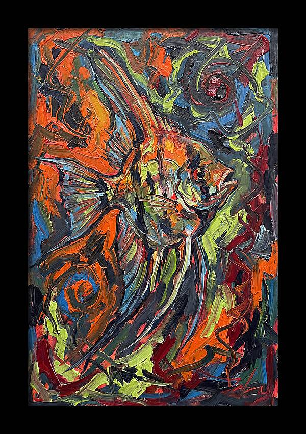 Angelfish In Vibrant Swirls