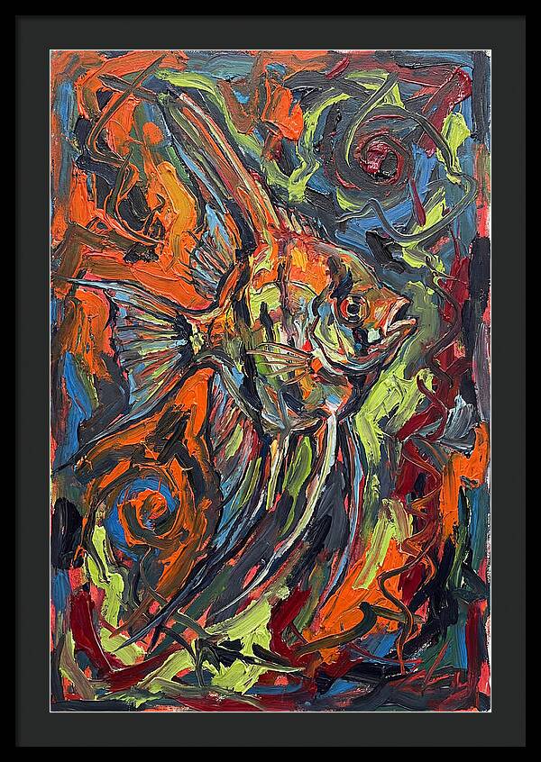 Angelfish In Vibrant Swirls