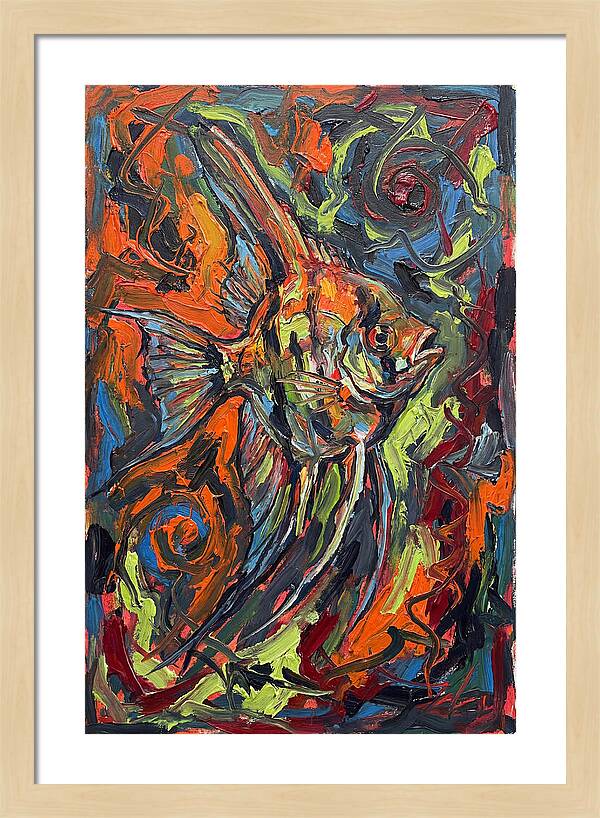 Angelfish In Vibrant Swirls