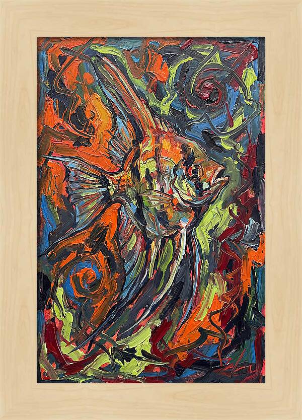 Angelfish In Vibrant Swirls