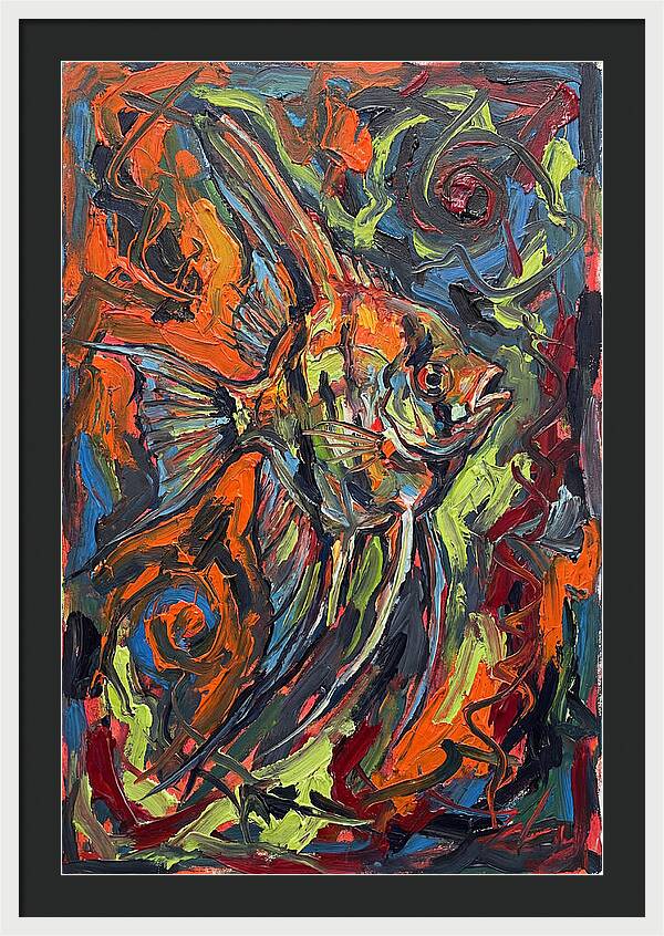 Angelfish In Vibrant Swirls