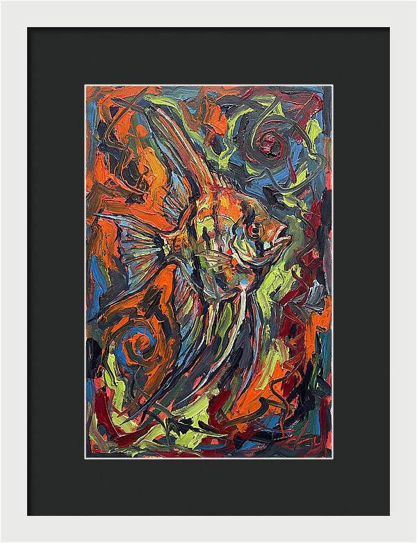 Angelfish In Vibrant Swirls