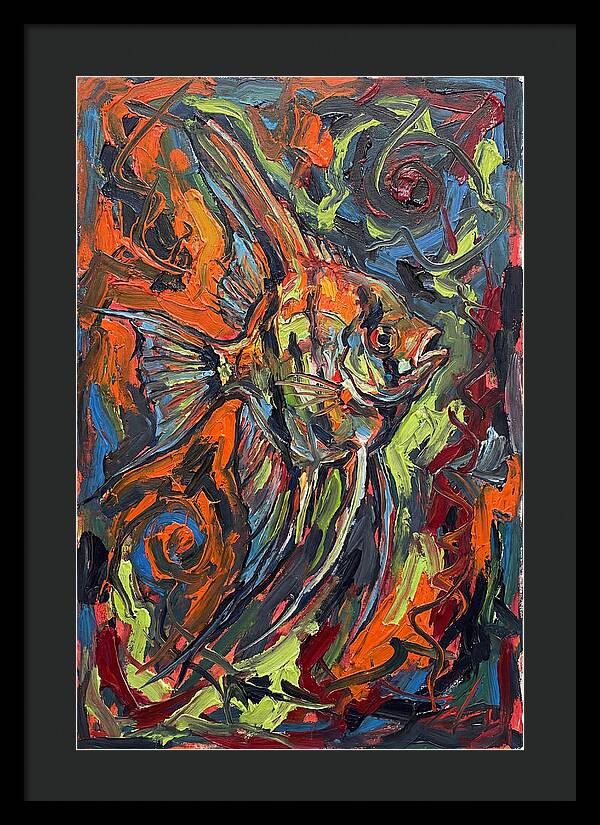 Angelfish In Vibrant Swirls