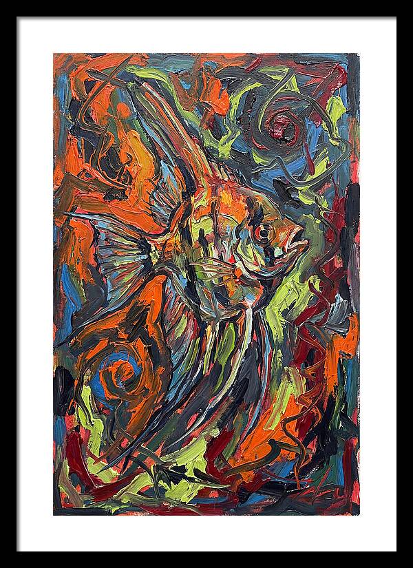 Angelfish In Vibrant Swirls