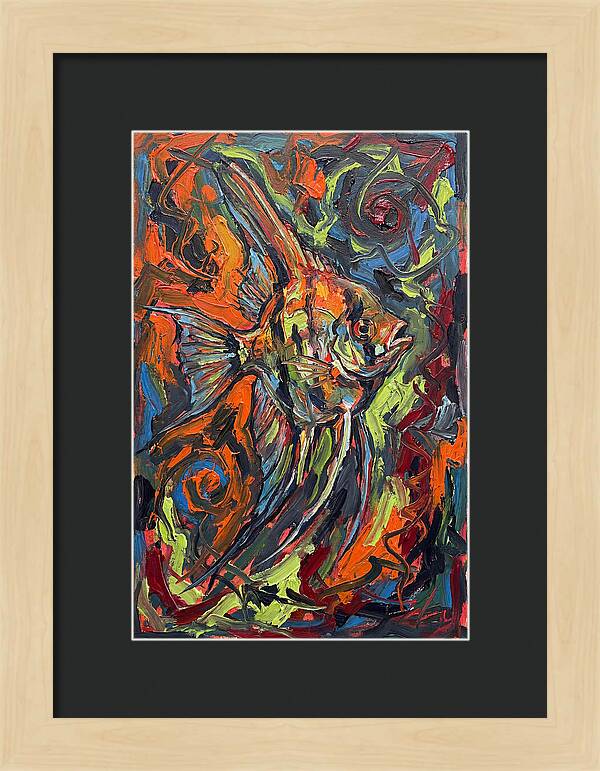 Angelfish In Vibrant Swirls