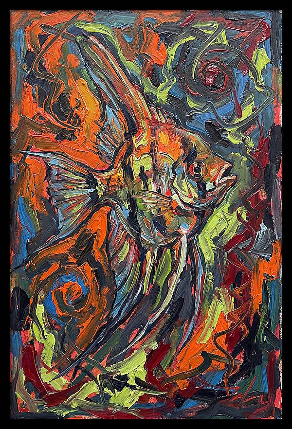 Angelfish In Vibrant Swirls
