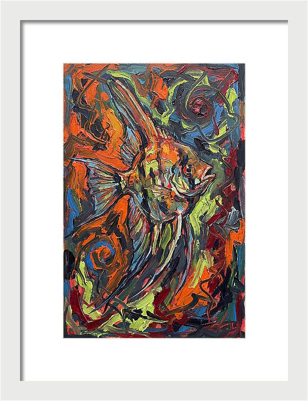 Angelfish In Vibrant Swirls