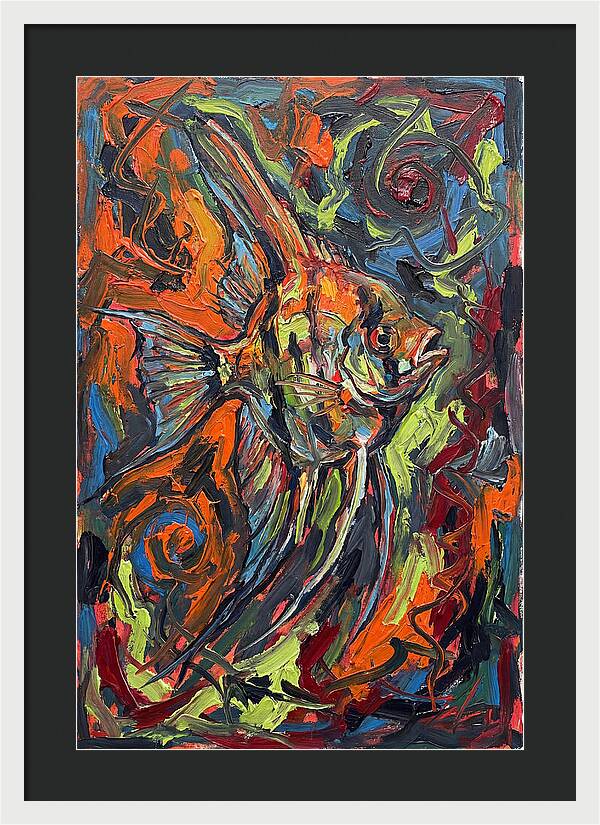 Angelfish In Vibrant Swirls