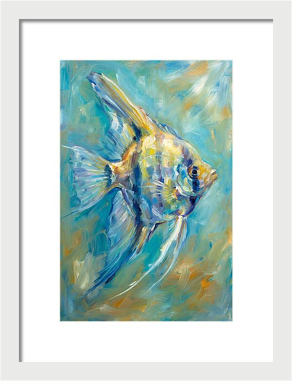 Angelfish In Vibrant Waters