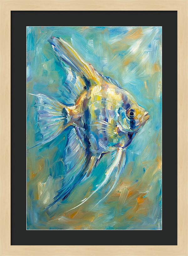 Angelfish In Vibrant Waters