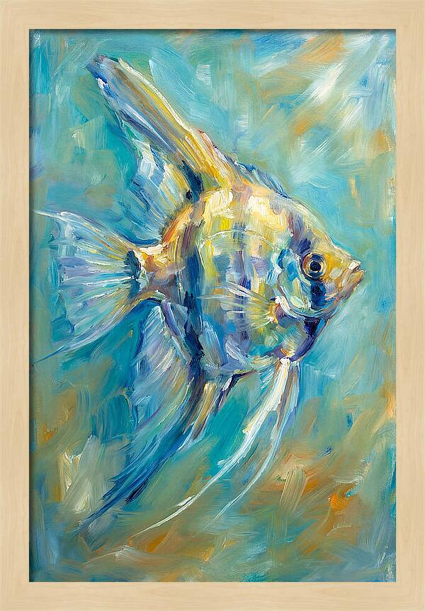 Angelfish In Vibrant Waters