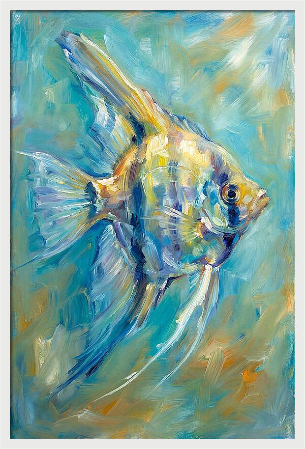 Angelfish In Vibrant Waters