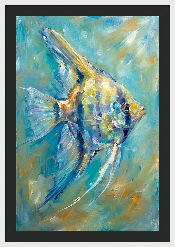 Angelfish In Vibrant Waters