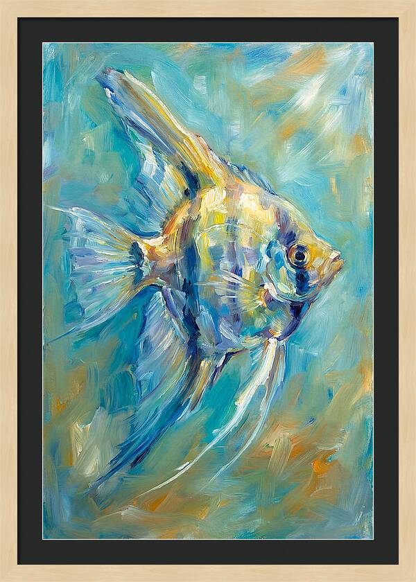 Angelfish In Vibrant Waters