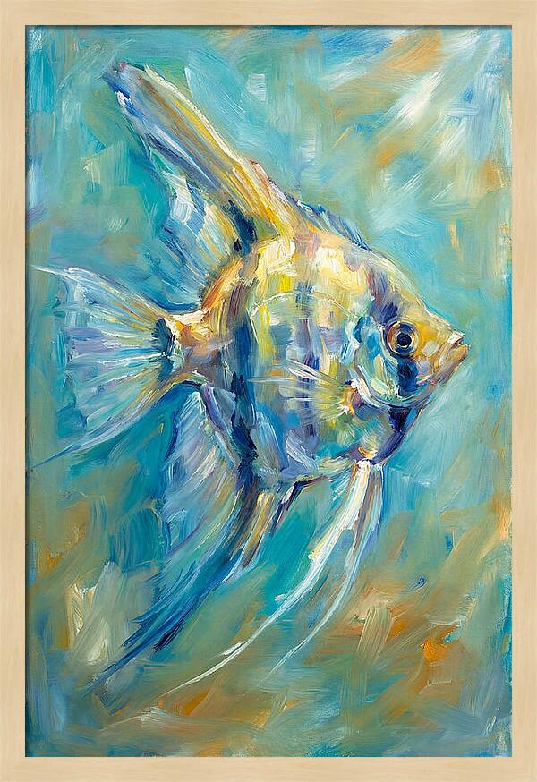 Angelfish In Vibrant Waters