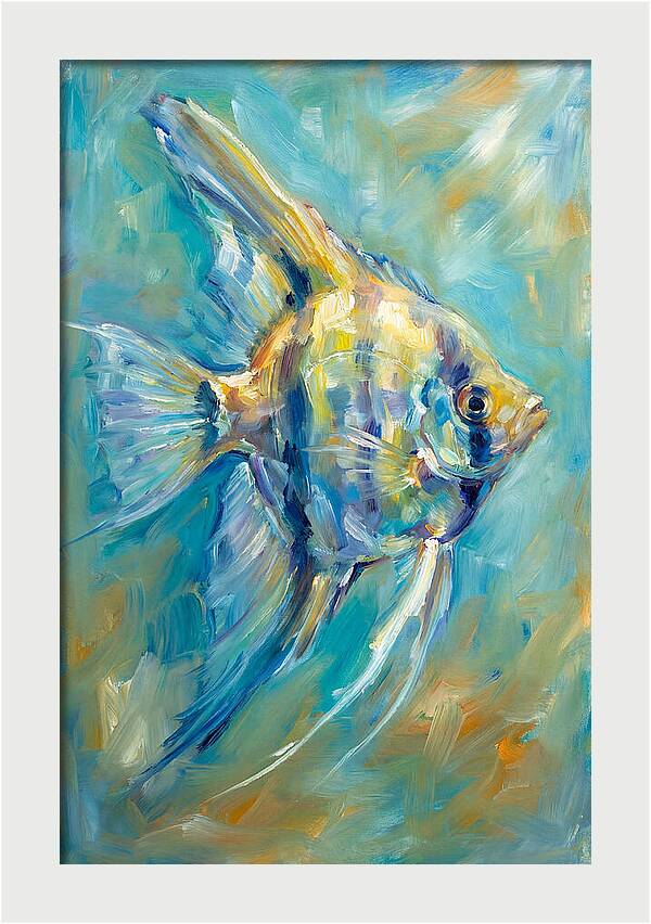 Angelfish In Vibrant Waters