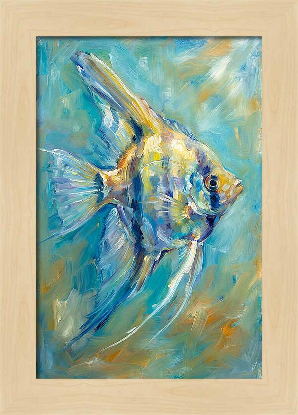Angelfish In Vibrant Waters