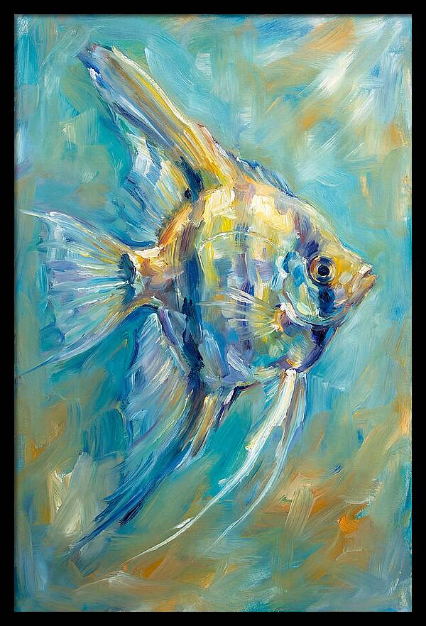 Angelfish In Vibrant Waters