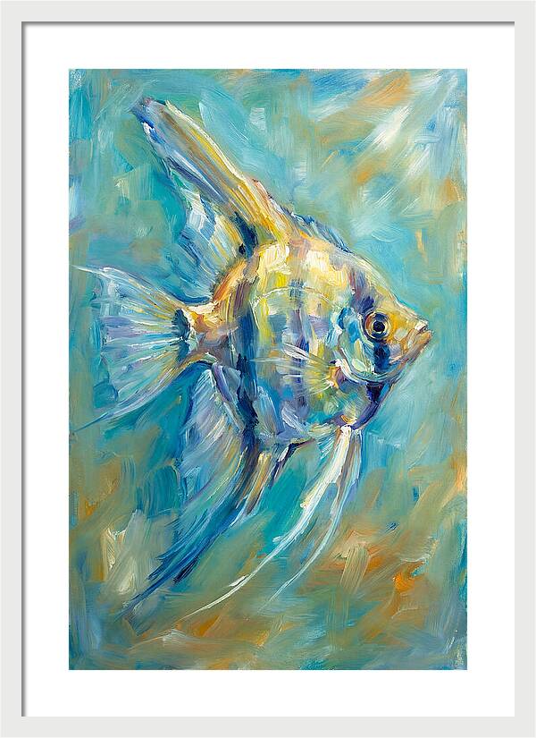 Angelfish In Vibrant Waters