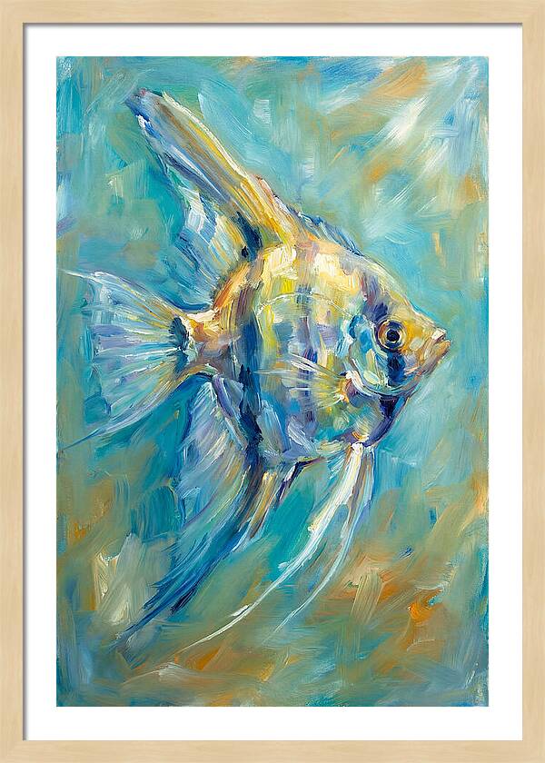 Angelfish In Vibrant Waters