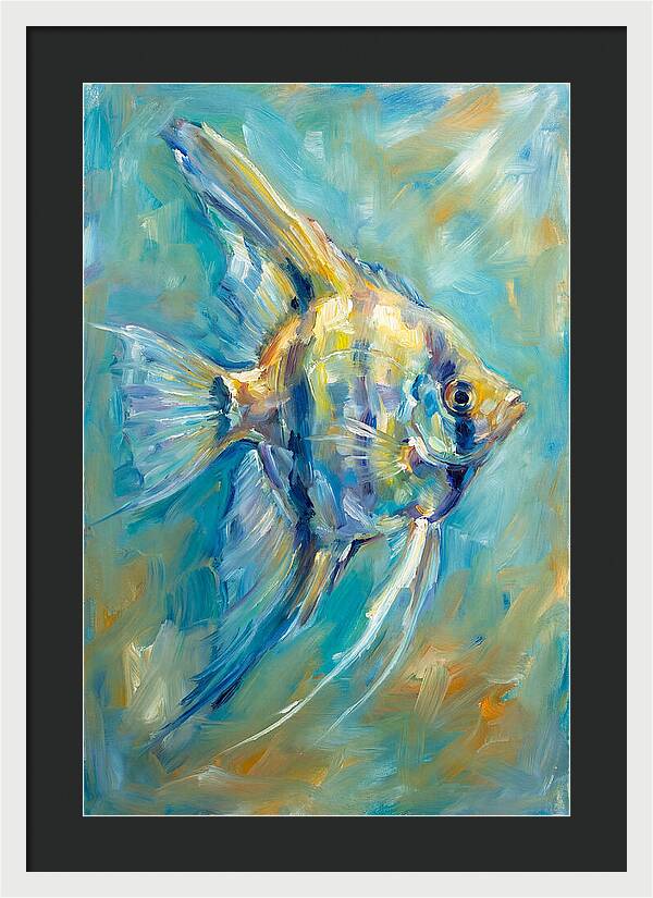 Angelfish In Vibrant Waters