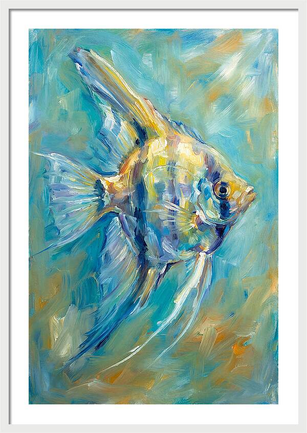 Angelfish In Vibrant Waters
