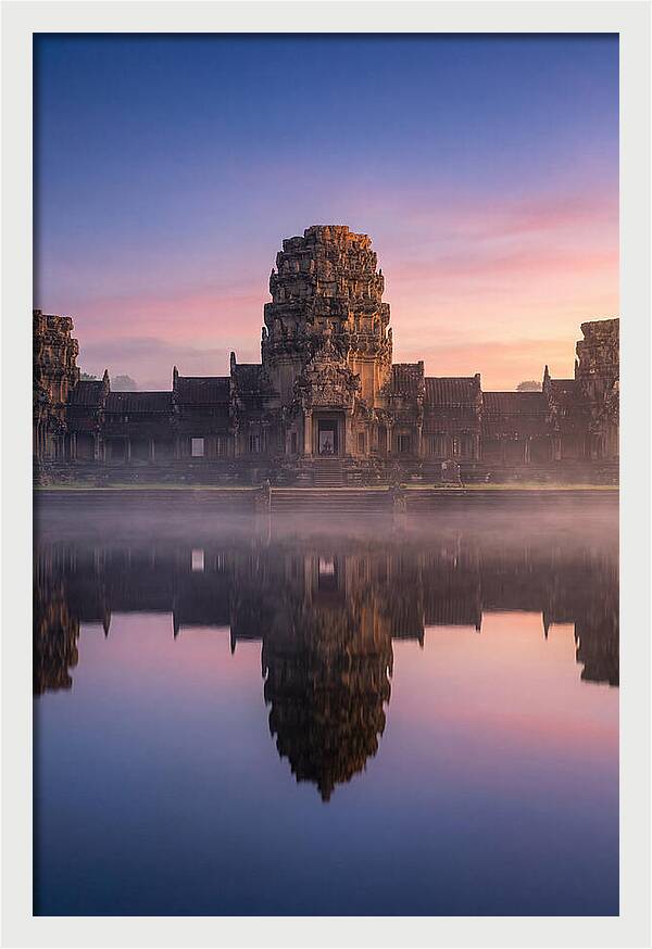 Angkor Wat Reflected At Dawn